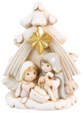 Pastel Resin Nativity with Star